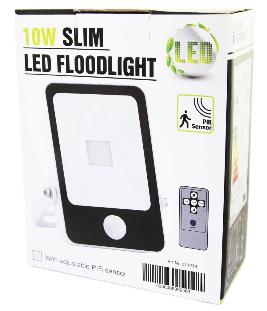 PROŽEKTOR LED 10W SLIM LIIKUMISA. 700LM IP65 6500K