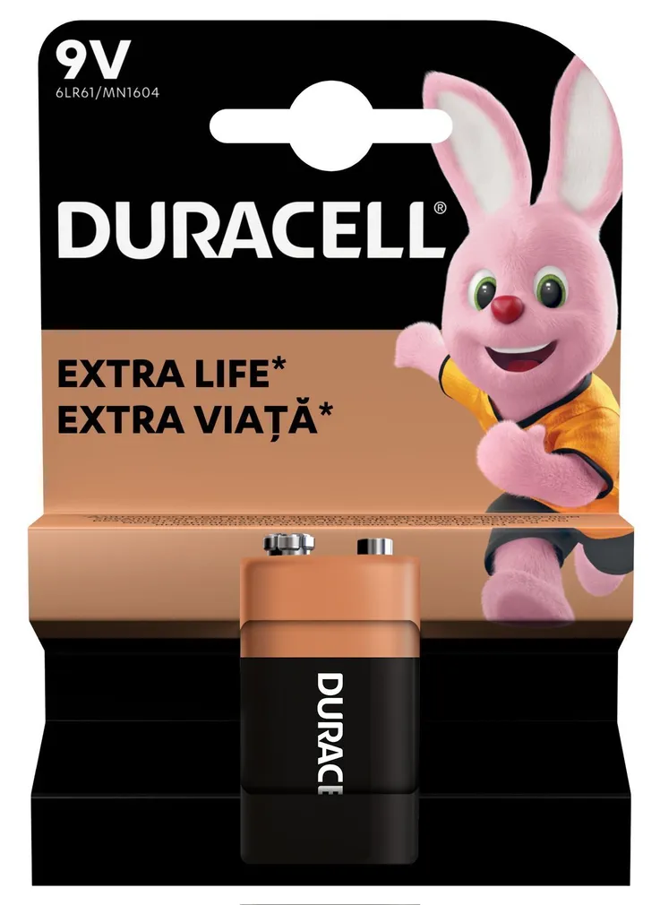 PATAREI DURACELL 9V/MN1604 1TK