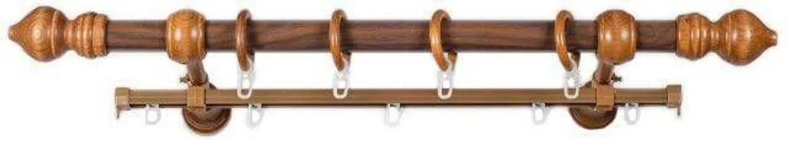 KARDINAPUU KOMPLEKT BERGAMO 160CM Ø28 TUME TAMM