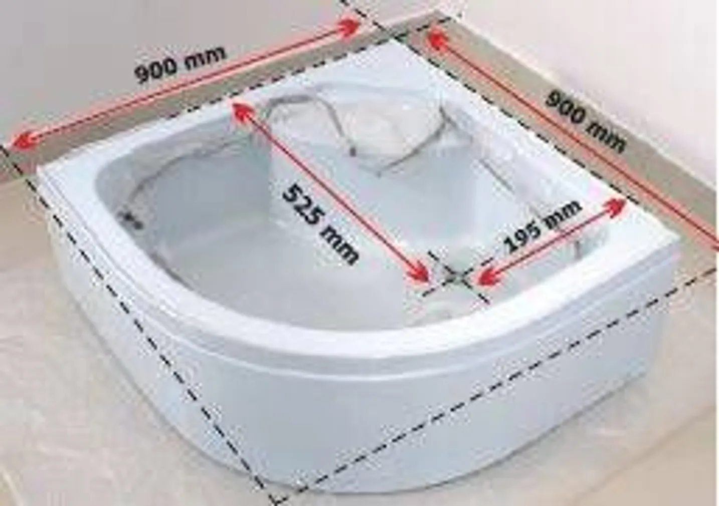 DUŠINURK BREEZZ ORION WS-90 KÕRGE ALUSVANNIGA 90X90X38/197CM