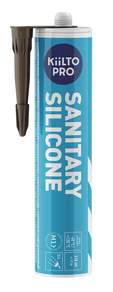SANITAARSILIKOON KIILTO PRO 38 HALLIKASPRUUN 310ML