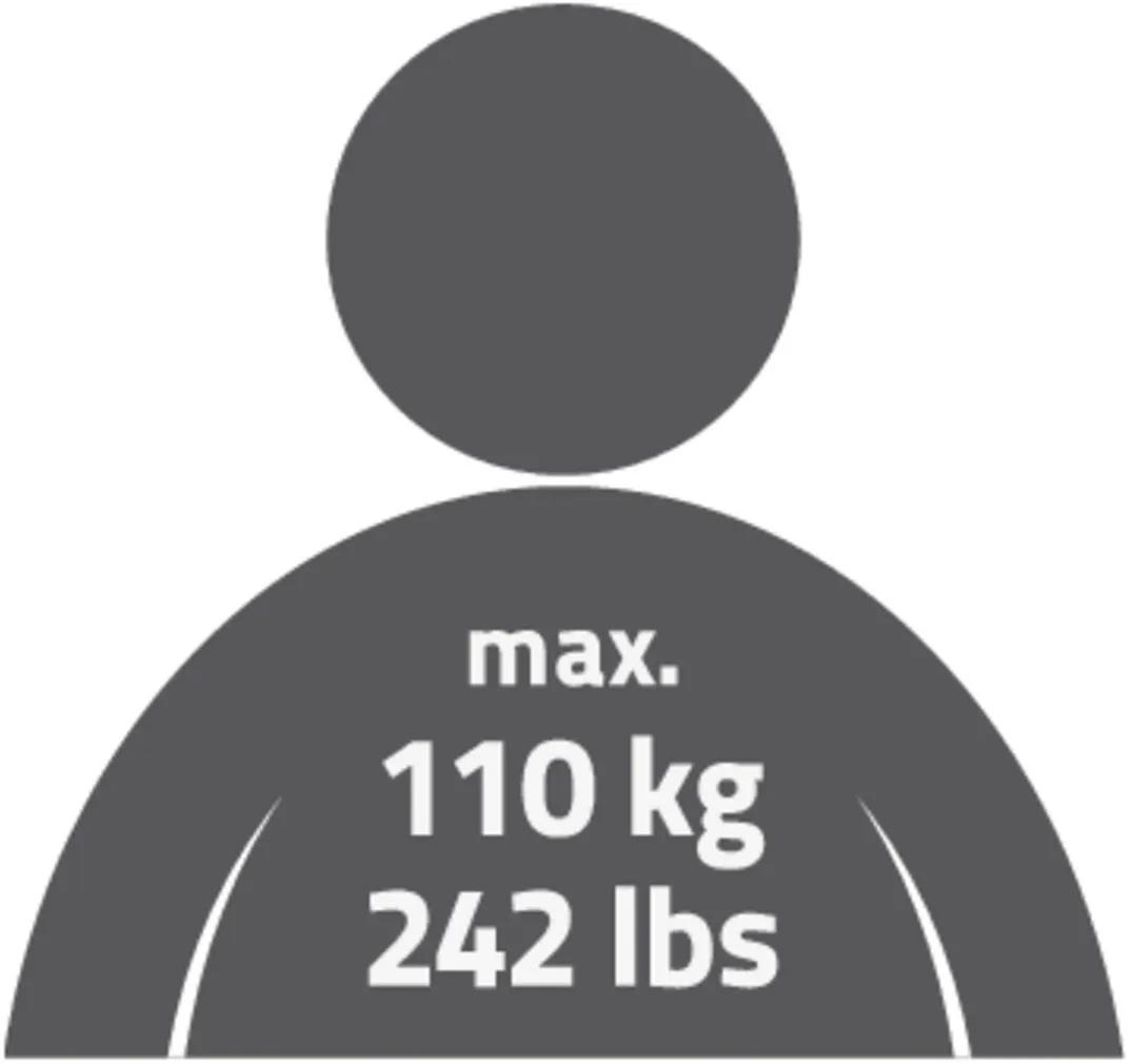 KOKKUPANDAV ISTE REGULEERITAVA KÕRGUSEGA 47-51CM VALGE MAX 110KG