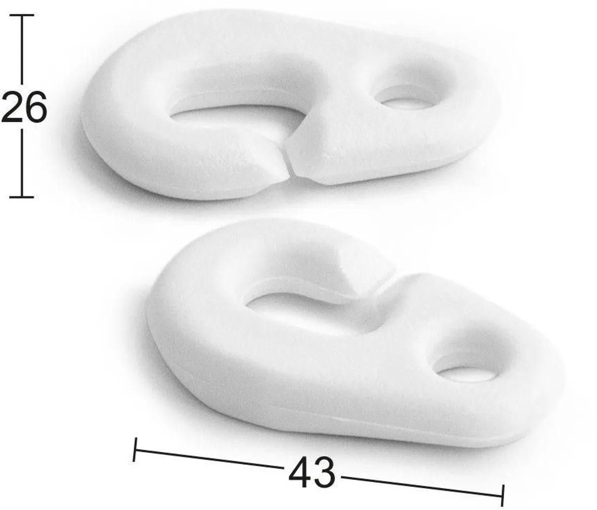 KONKSUD LIPU KINNITUS 26X43MM 2TK