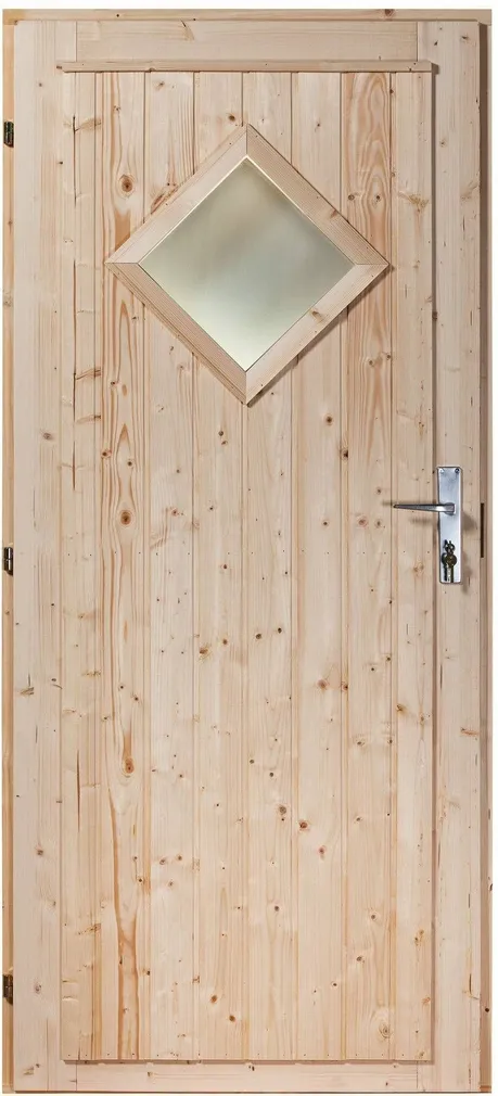 VÄLISUKS 9X20 KLAASIGA VIIMISTLEMATA SOOJUSTATUD VASAK+LUKUKOMPLEKT