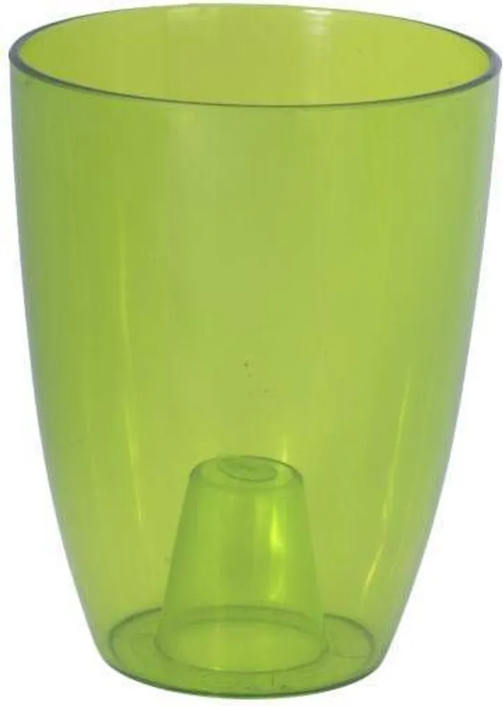 ORHIDEEPOTT ÜMAR D. 13CM H. 16,5CM, LÄBIPAISTEV ROHELINE