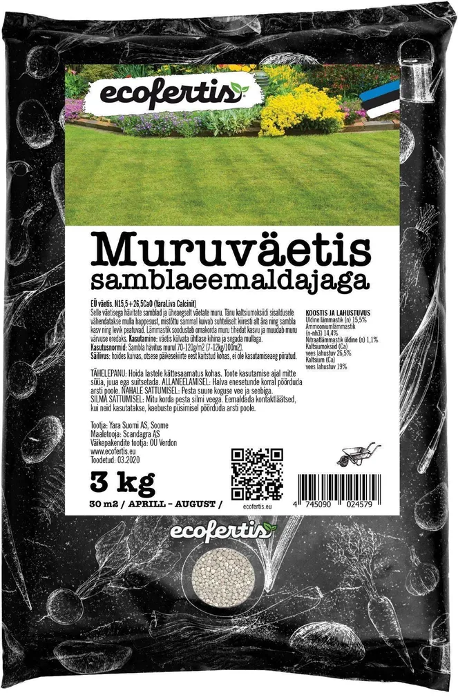 MURUVÄETIS SAMBLAVASTANE ECOFERTIS 3KG