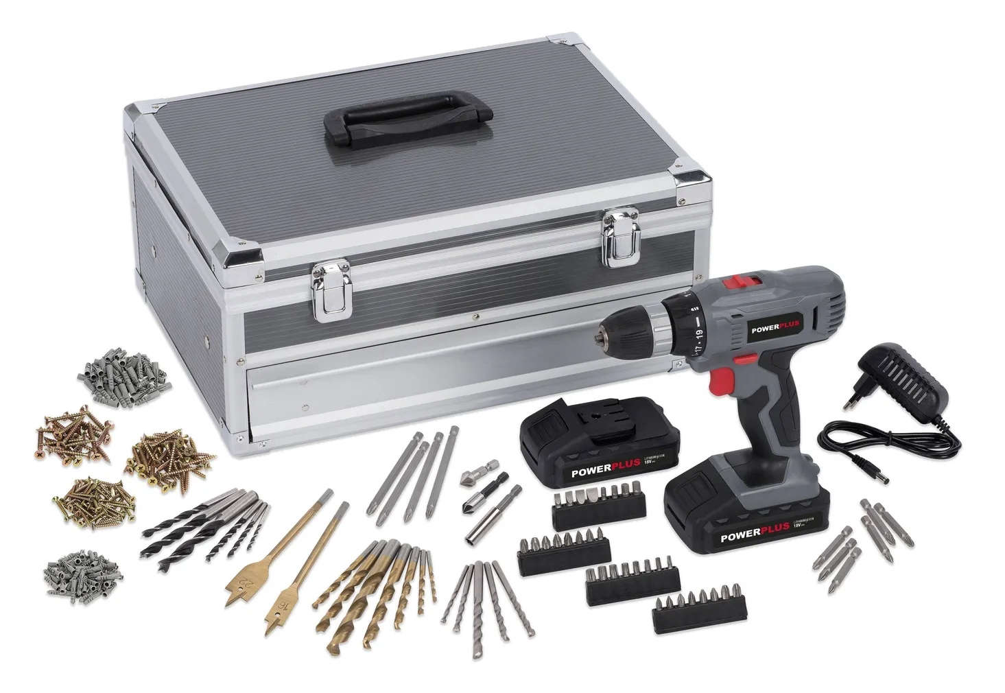 AKUTRELL POWERPLUS POWE00067 18V 2X1,3AH + 275 TARVIKUT