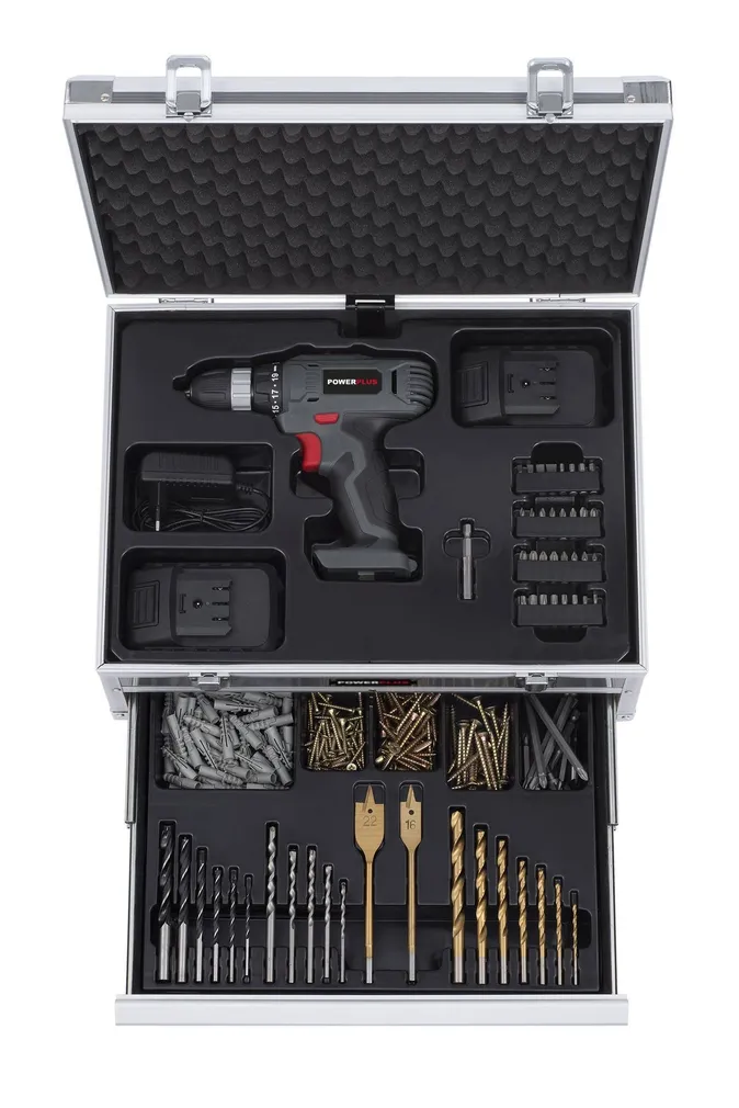 AKUTRELL POWERPLUS POWE00067 18V 2X1,3AH + 275 TARVIKUT