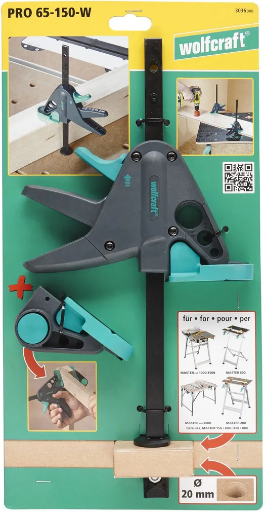 KIIRPITSTANGID WOLFCRAFT TÖÖLAUALE 65-150MM