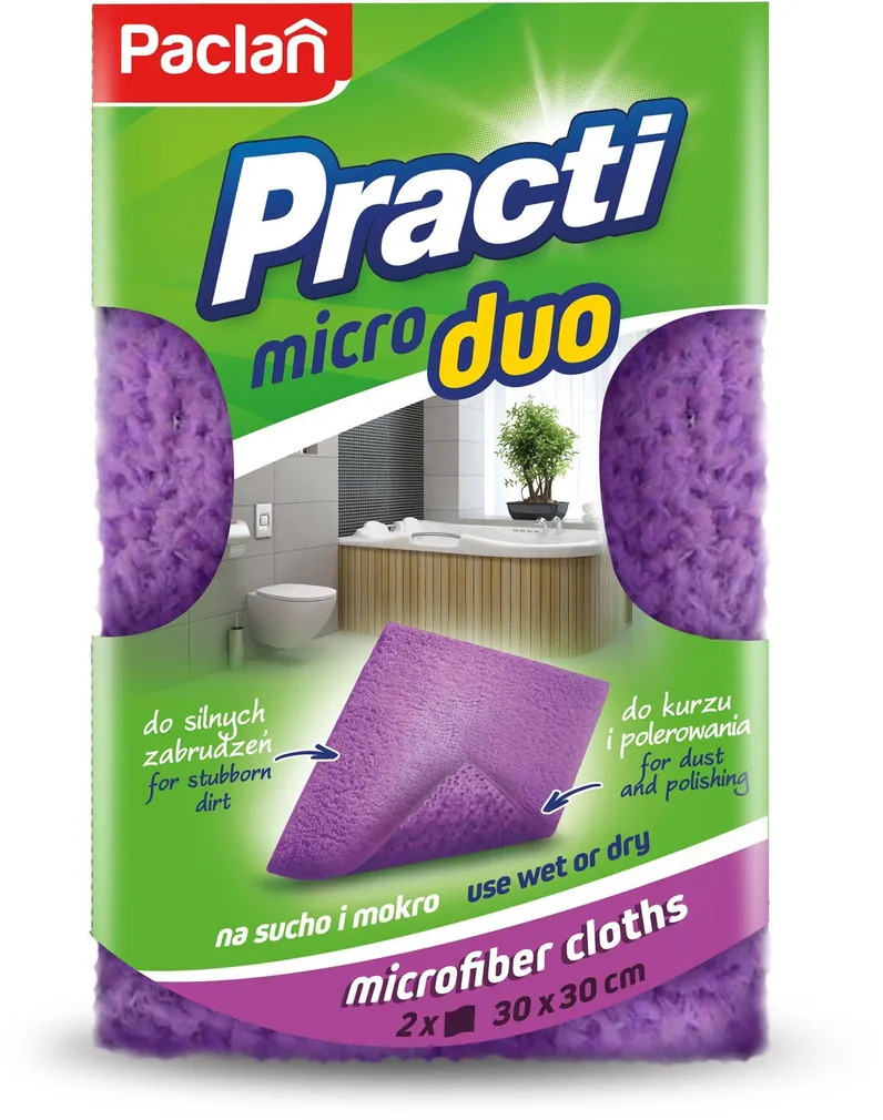 MIKROFIIBER PUHASTUSLAPID PACLAN PRACTI 2TK