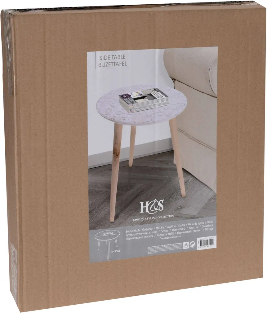 LAUD Ø40X43CM VALGE, PUIT