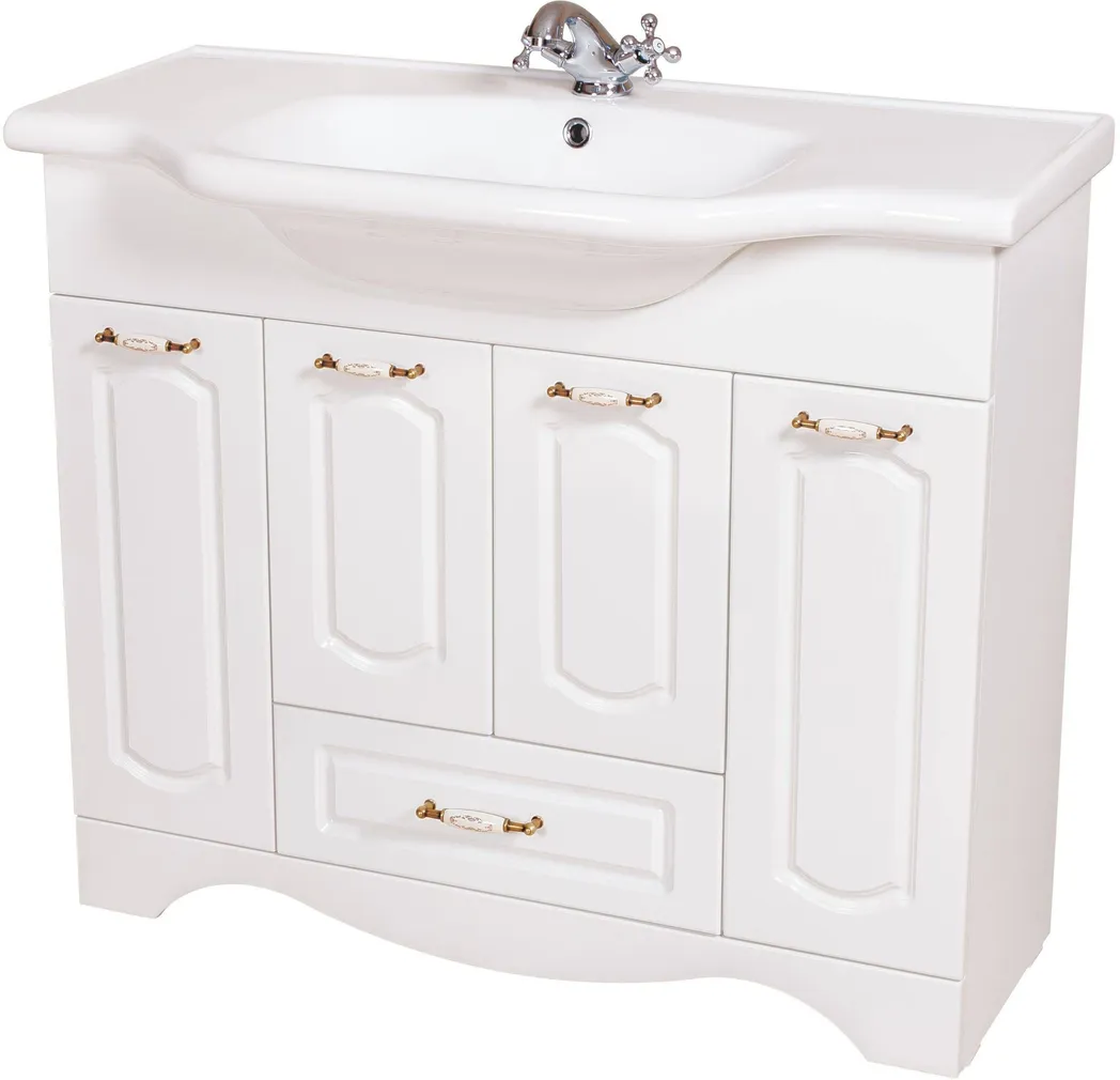 VALAMUKAPP AQUARODOS KLASSIK 100X34,2X85CM VALAMUGA VALGE