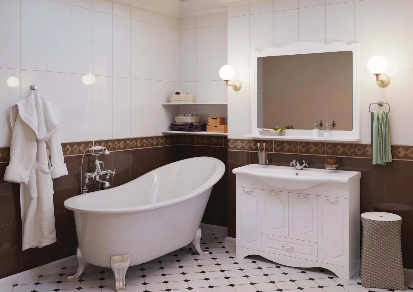 VALAMUKAPP AQUARODOS KLASSIK 100X34,2X85CM VALAMUGA VALGE