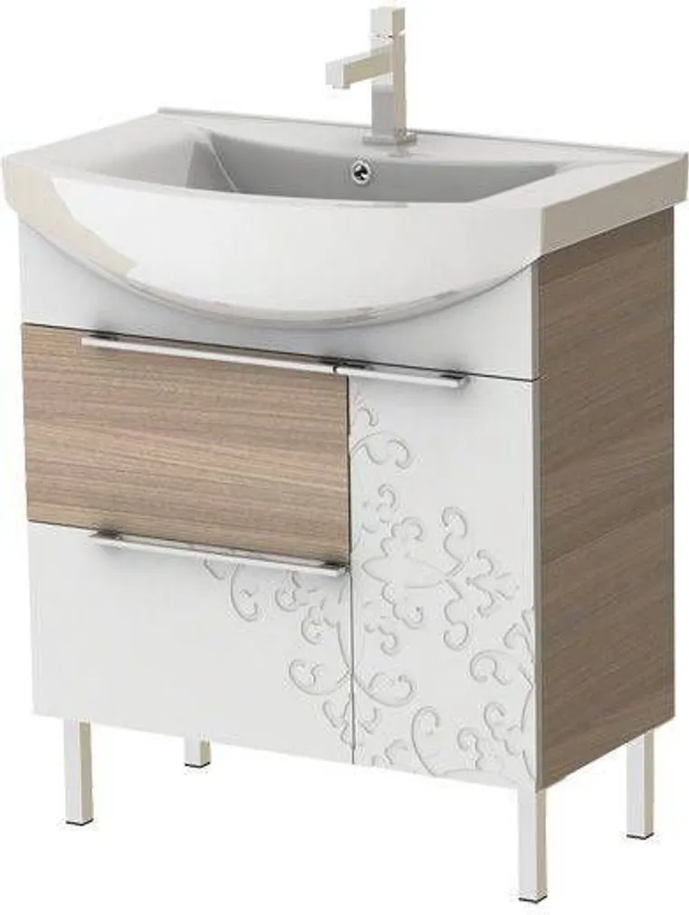 VALAMUKAPP SOFIA NOVA 75X50X85CM VALGE/TAMM