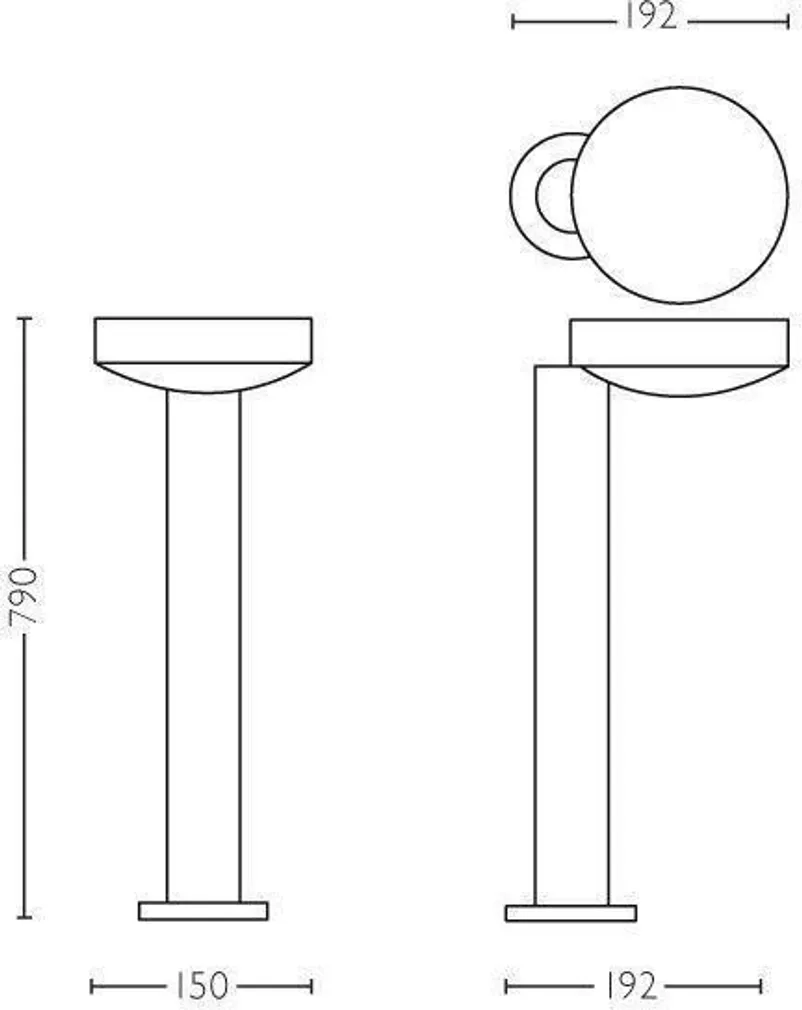 AIAVALGUSTI PHILIPS COCKATOO POST 8W LED 300LM IP44 
