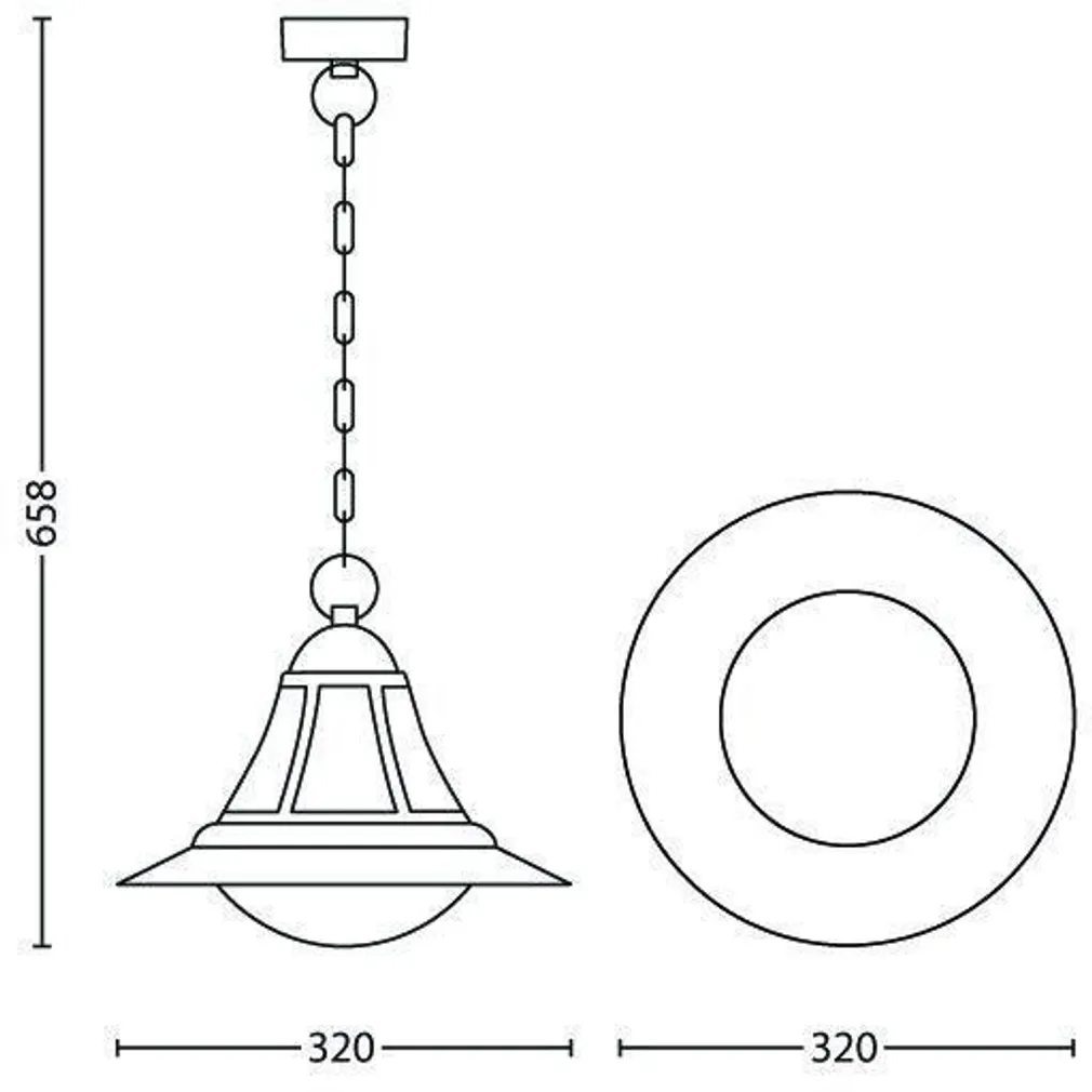 AIAVALGUSTI PHILIPS PROVENCE 23W E27 1570LM IP44 