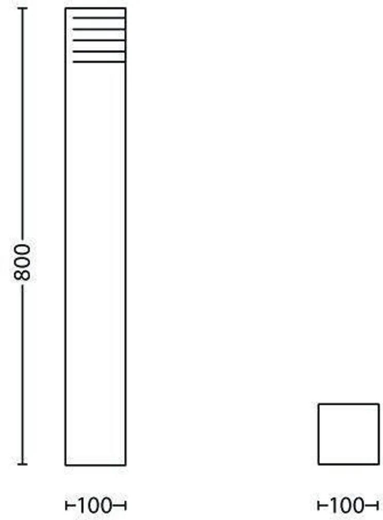 AIAVALGUSTI PHILIPS VERANDA POST 20W E27 1320LM IP44 