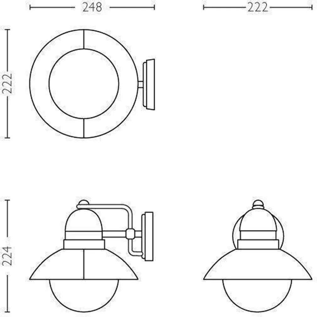 FASSAADIVALGUSTI PHILIPS HOVERFLY MUST E27 IP44 