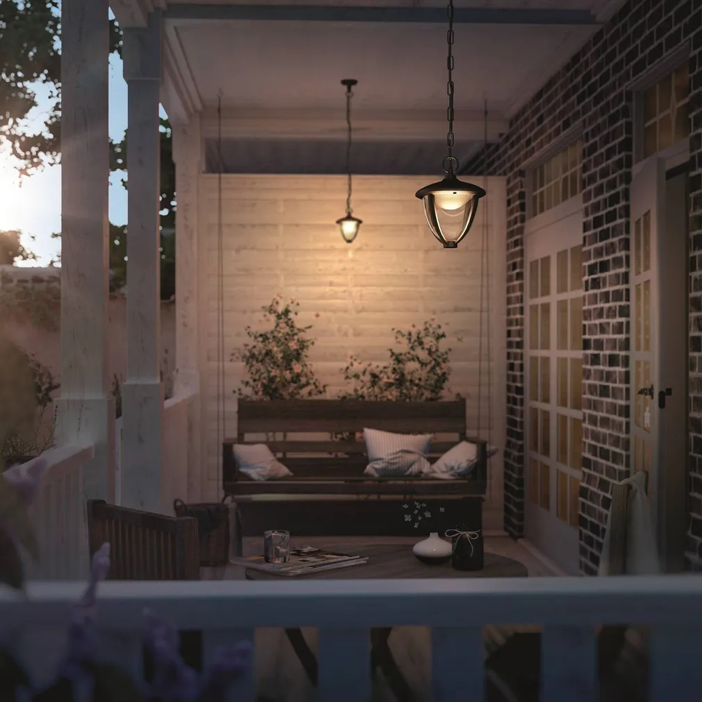 RIPPLAEVALGUSTI PHILIPS ROBIN MUST 4,5W LED 430LM IP44 