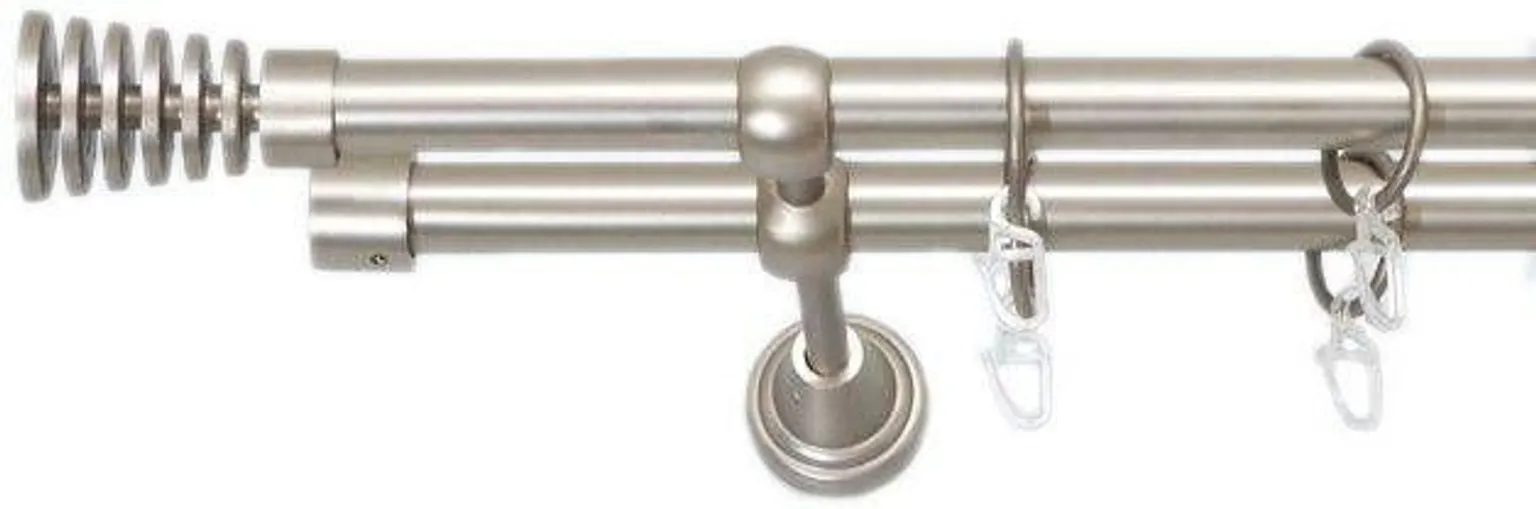 KARDINAPUU KOMPLEKT 'WIEZA-LUNAS' 200CM Ø19MM MATT HÕBE