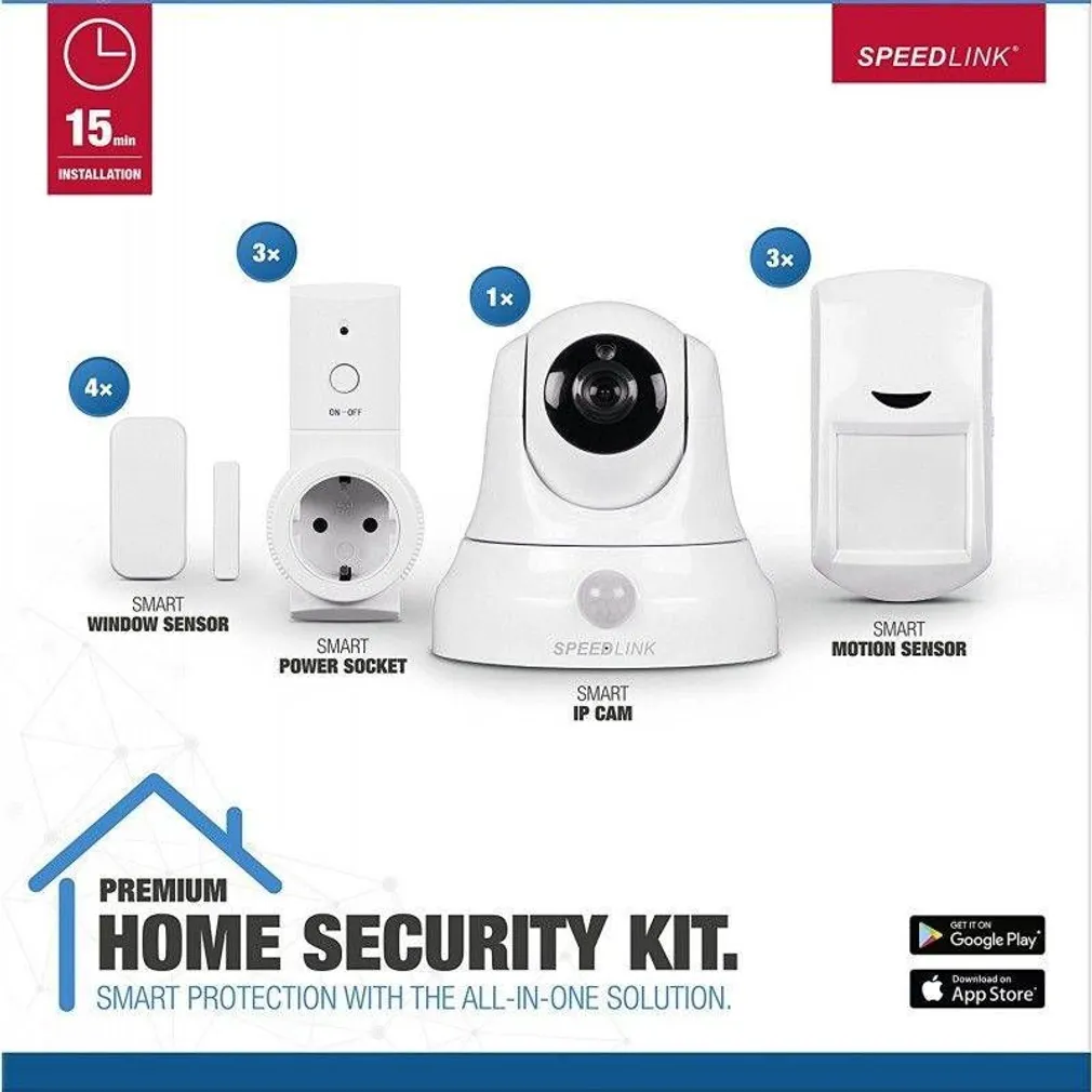 VALVESEADME KOMPLEKT SPEEDLINK HOME SECURITY SET PREMIUM