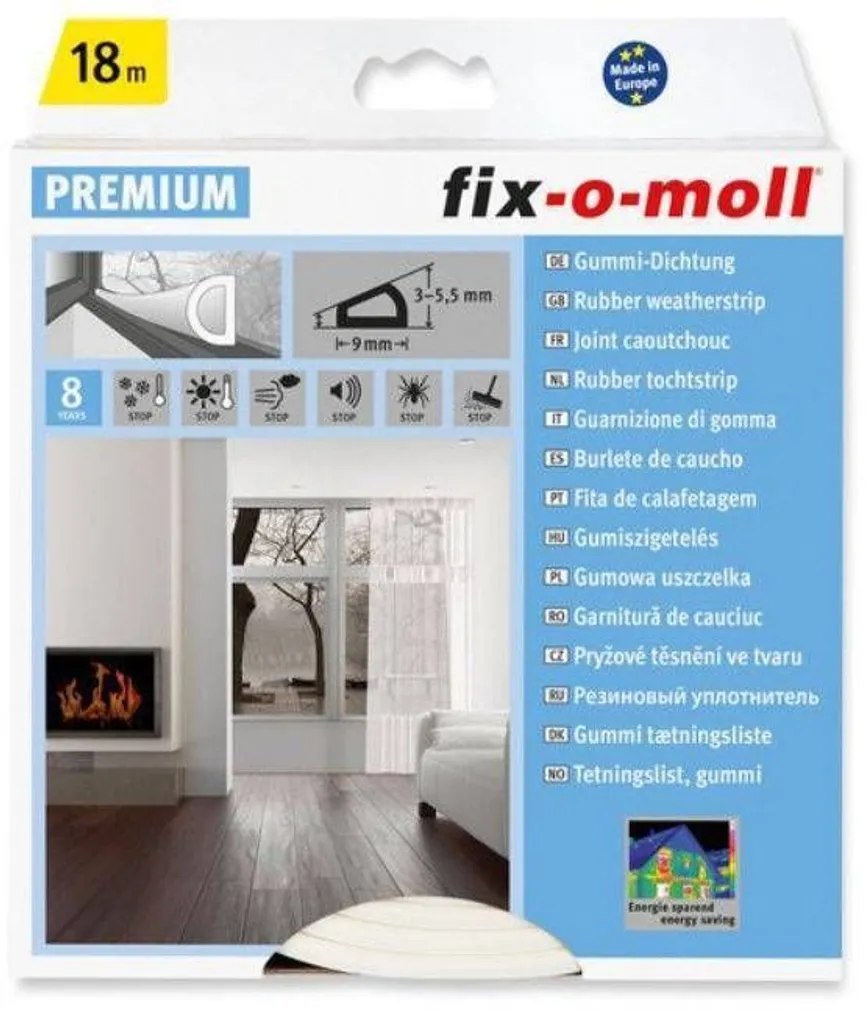 TIHEND D FIX-O-MOLL 6X9MM 18M VALGE