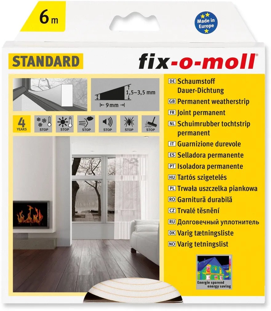 SIRGE TIHEND FIX-O-MOLL 4X9MM 6M VALGE