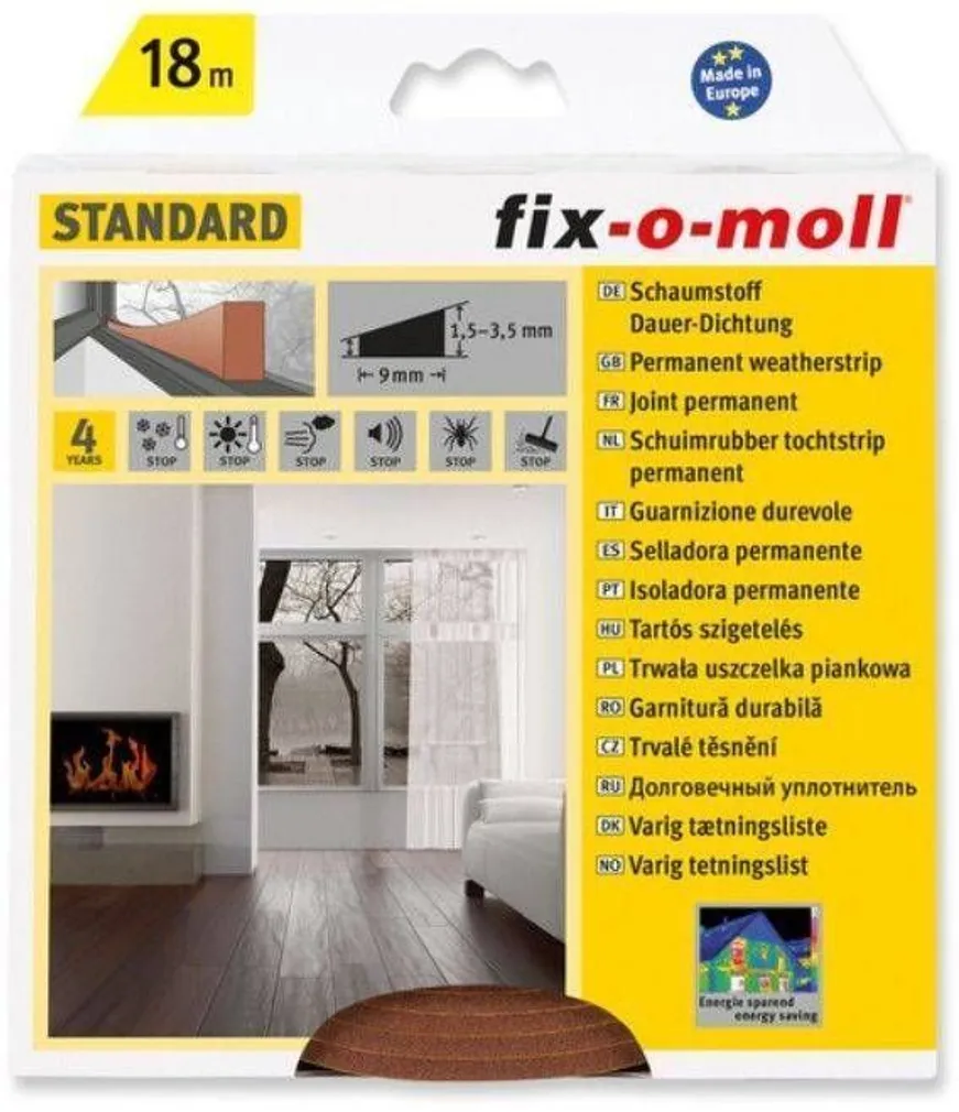 SIRGE TIHEND FIX-O-MOLL 4X9MM 18M PRUUN