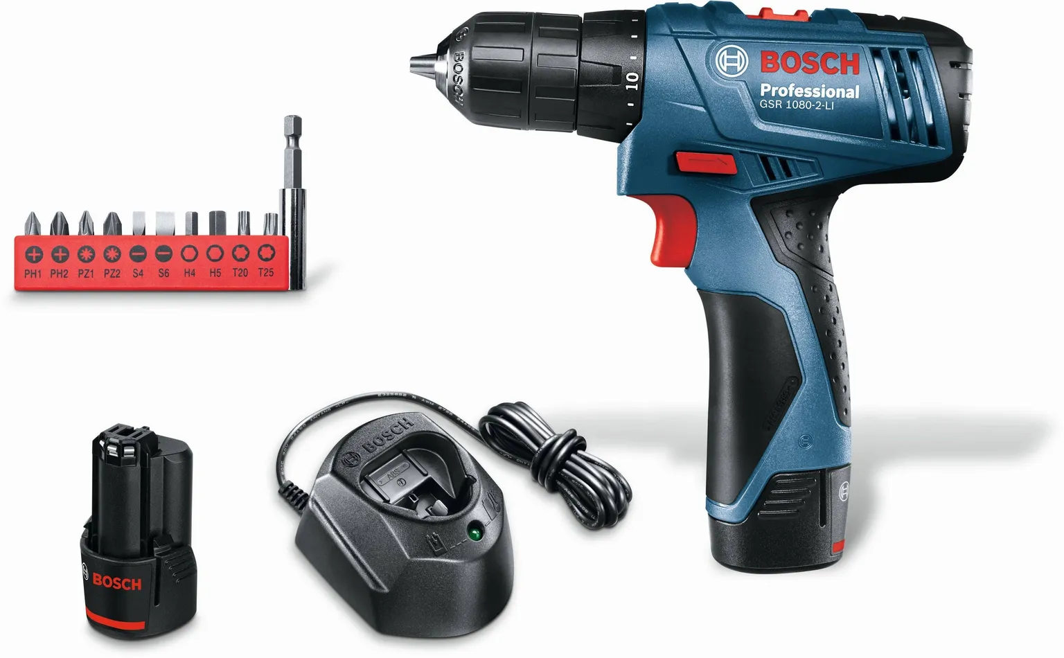 AKUTRELL BOSCH GSR 1080-2-LI PROFESSIONAL 10,8V 2X1,5AH