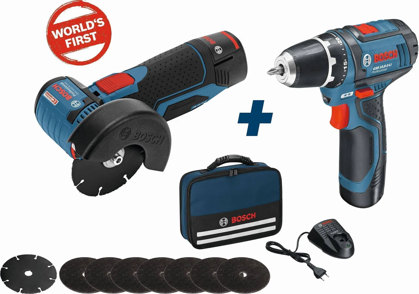 AKUTRELL GSR JA AKUKETASLÕIKUR GWS 10,8 V KOMBO