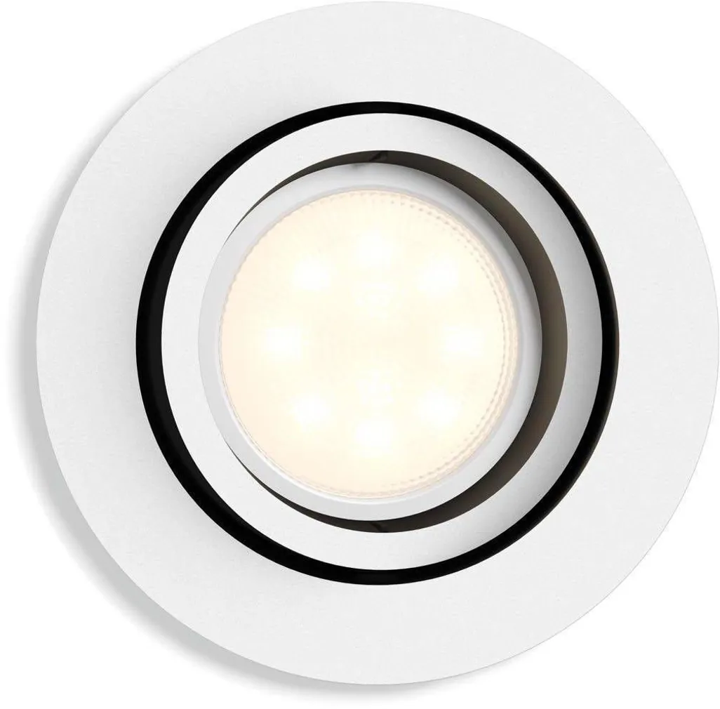 RIPPLAEVALGUSTI MILLISKIN 5,5W LED HUE VALGE ÜMAR