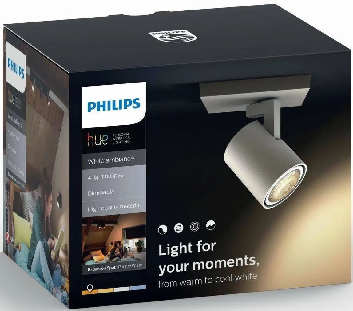 KOHTVALGUSTI PHILIPS 5,5W LED RUNNER VALGE HUE