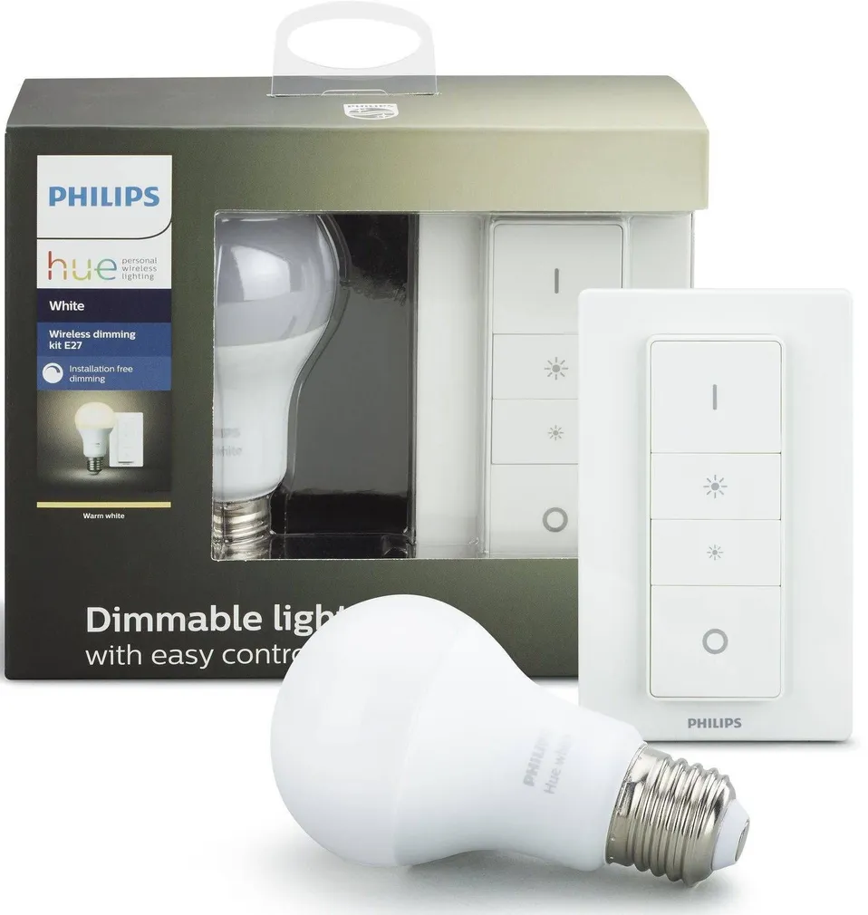 LED LAMP PHILIPS HUE WHITE 9,5W E27 A60 DIM LÜLITIGA