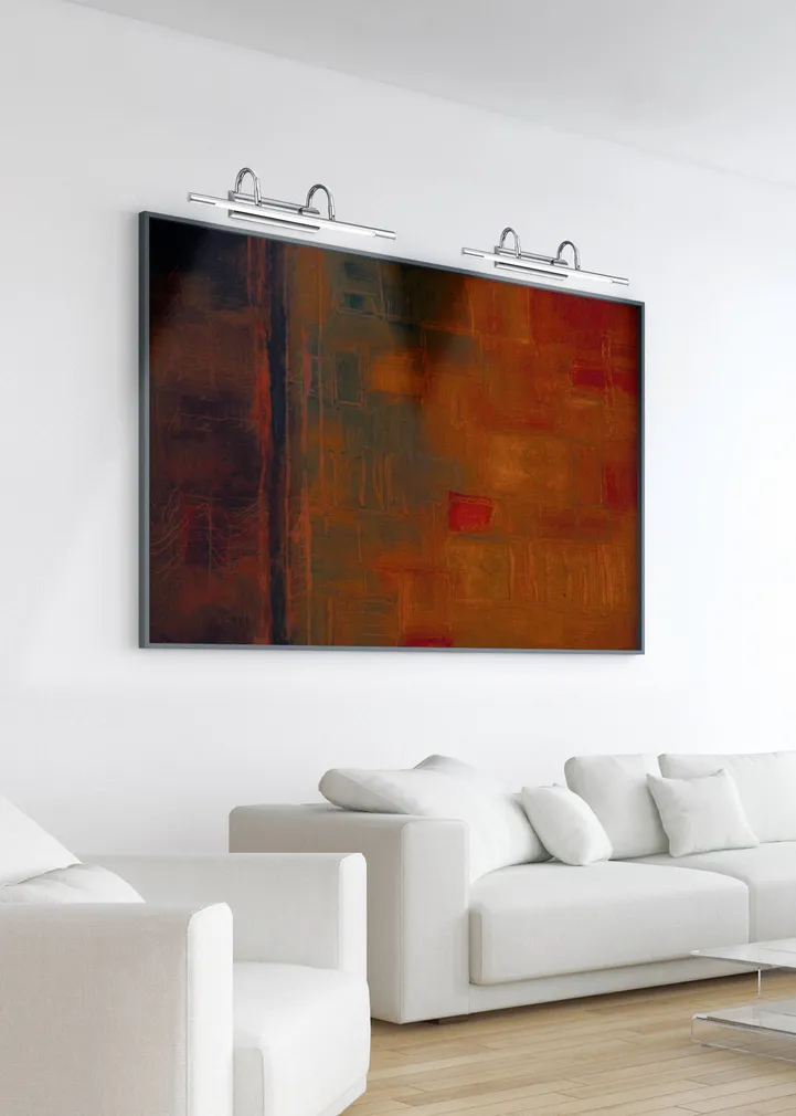 SEINALAMP TRIO QUADRO 1X8W 600LM MESSING