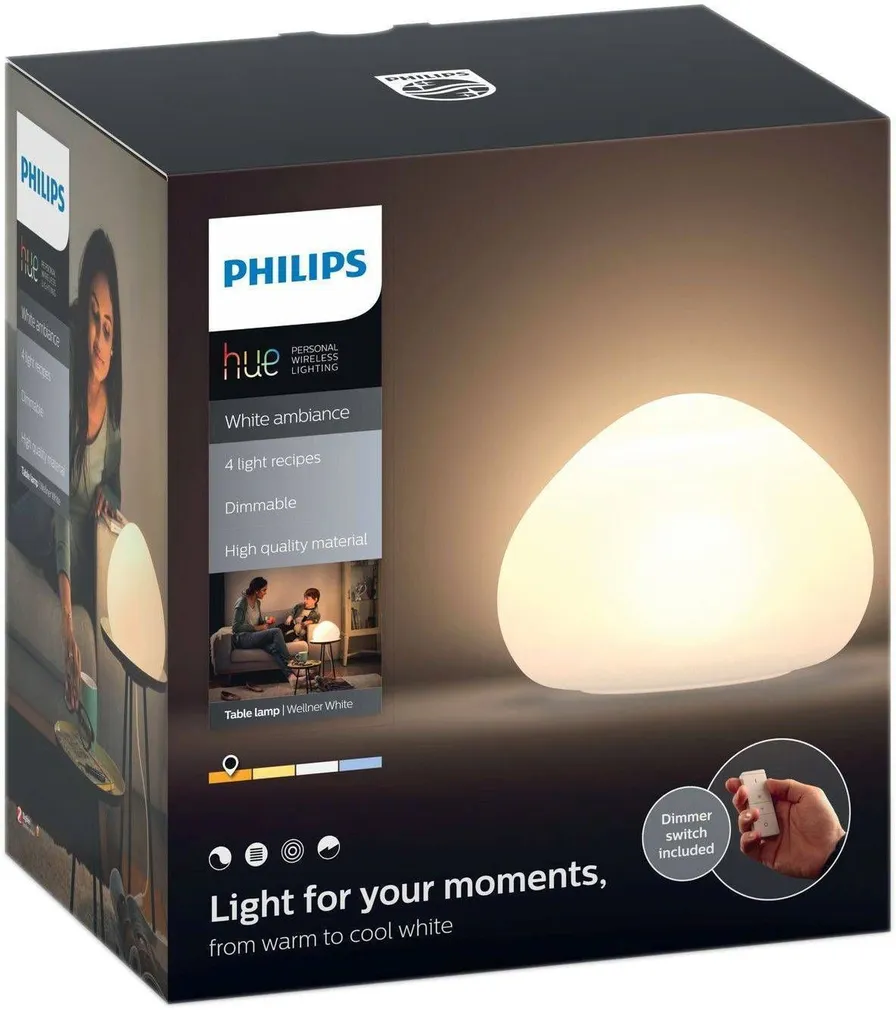 LAUALAMP WELNNER 9,5W LED 80LM PULT HUE VALGE