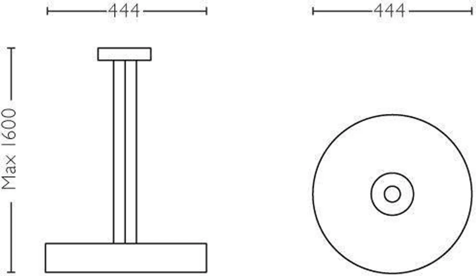 LAELAMP FAIR 39W LED 3000LM 2200-6500K RIPPUV PULT HUE MUST