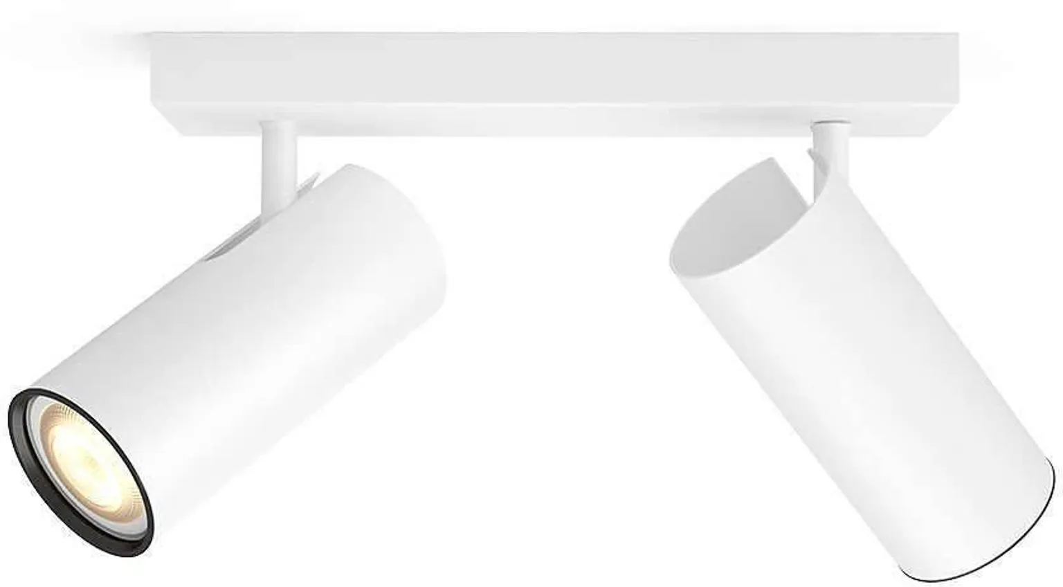 KOHTVALGUSTI BURATTO 2X5,5W 500LM PULT HUE VALGE