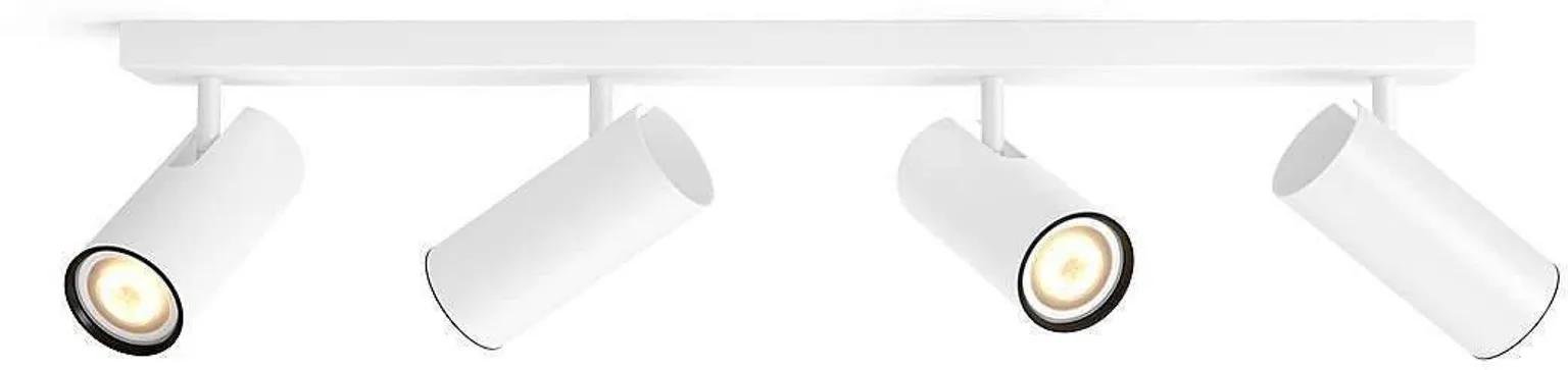 KOHTVALGUSTI BURATTO 4X5,5W 1000LM PULT HUE VALGE