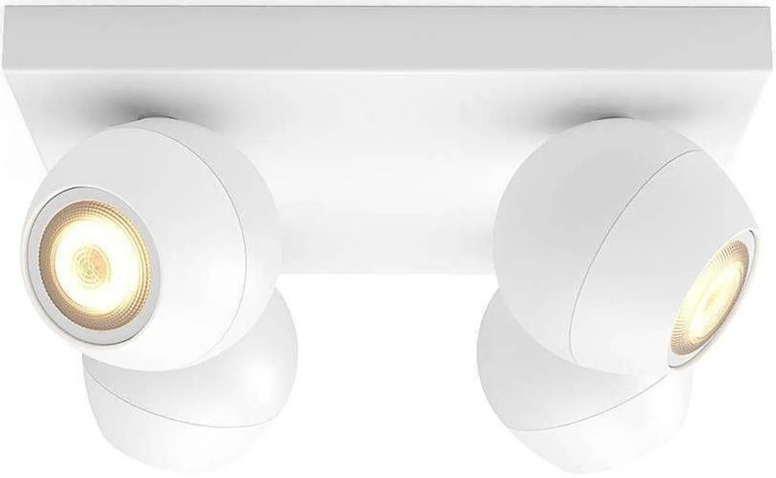 KOHTVALGUSTI BUCKRAM 4X5,5W 1000LM PULT HUE VALGE