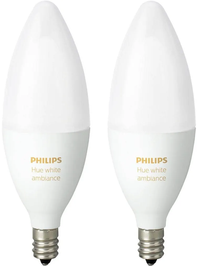 LED LAMP PHILIPS HUE WHITE AMBIANCE 6W E14 B39 KOMPLEKTIS 2TK
