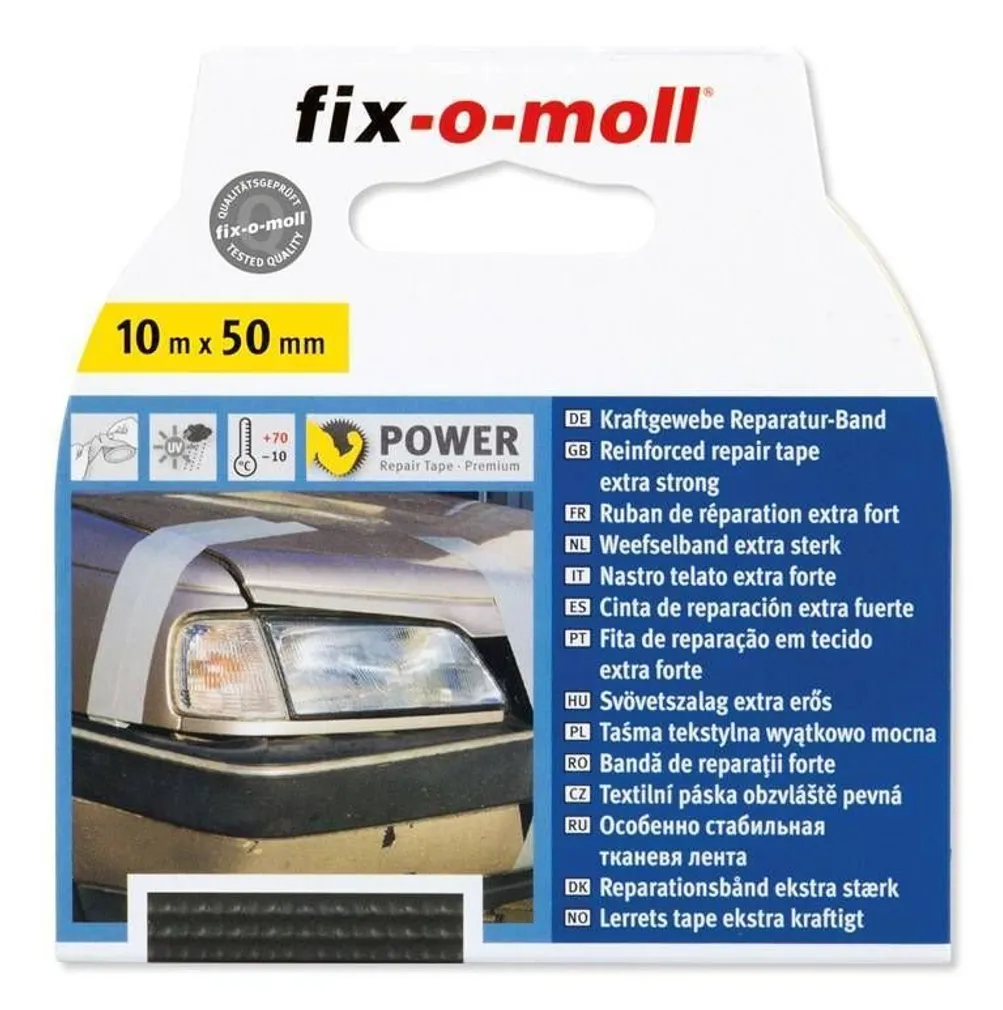 NIISKUSKINDEL TEIP PREMIUM FIX-O-MOLL 50MMX10M MUST