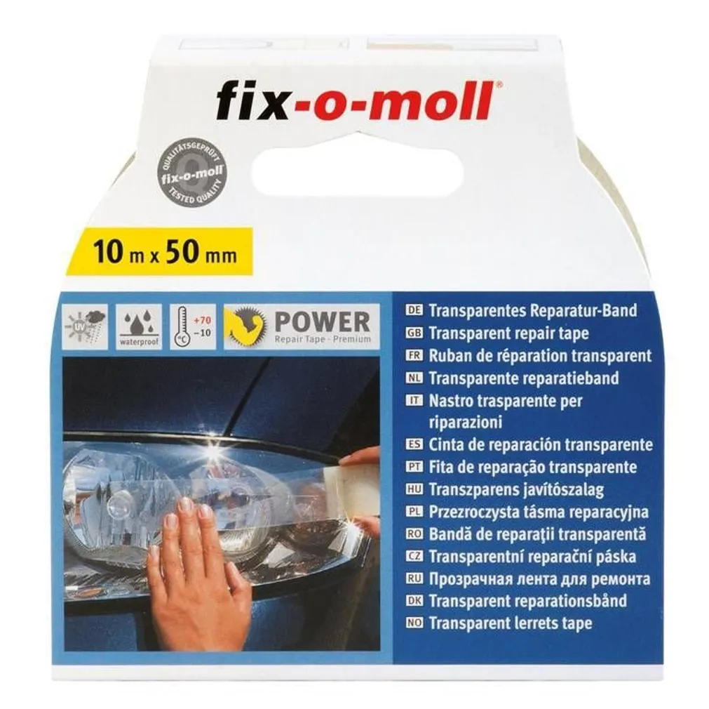 NIISKUSKINDEL TEIP FIX-O-MOLL 50MMX10M LÄBIPAISTEV