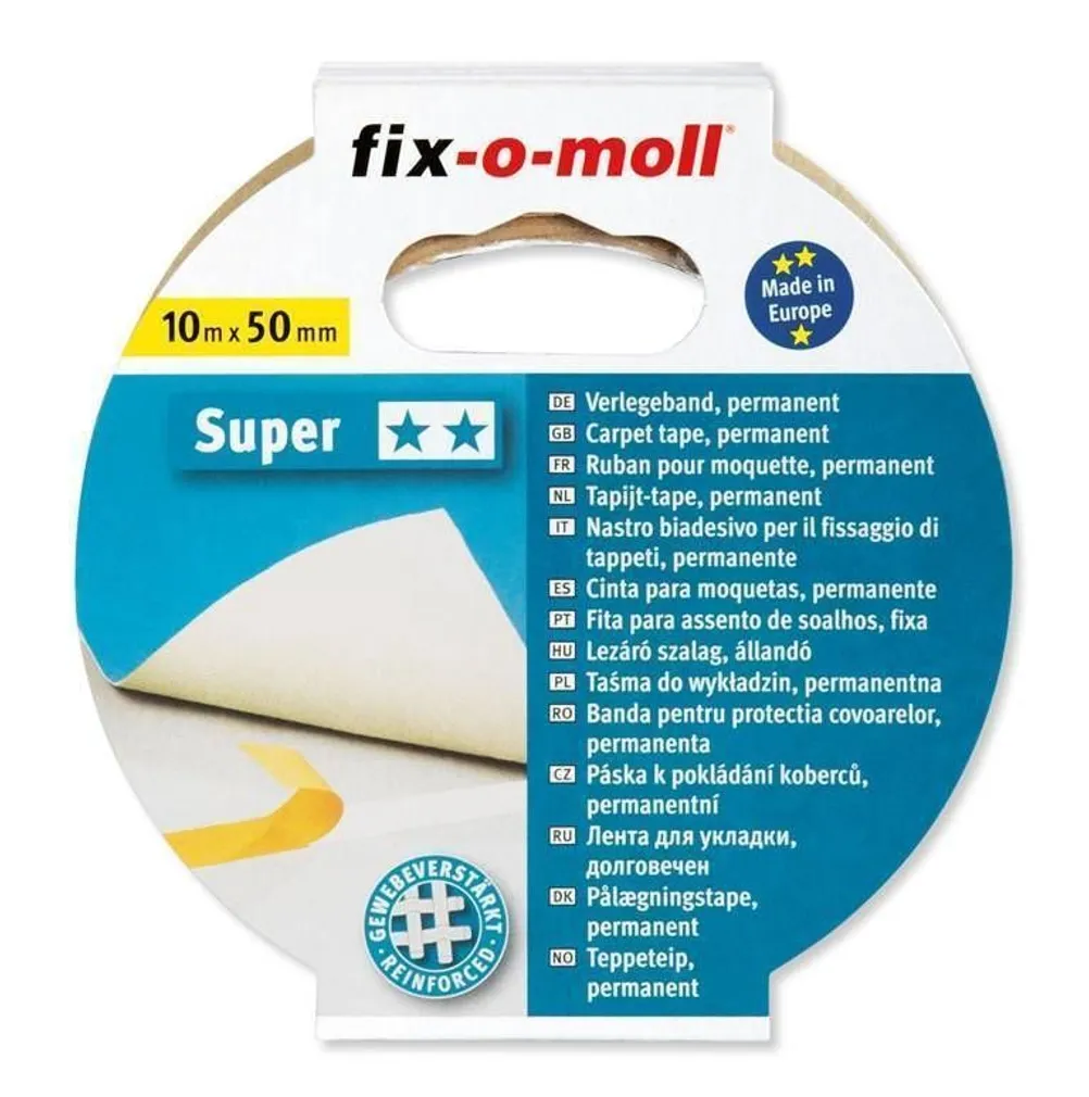 KAHEPOOLNE PAIGALDUSTEIP SUPER FIX-O-MOLL 50MMX10M