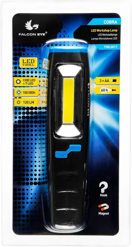 TASKULAMP FALCON EYE COBRA 3W LED 120 LM 3XAA