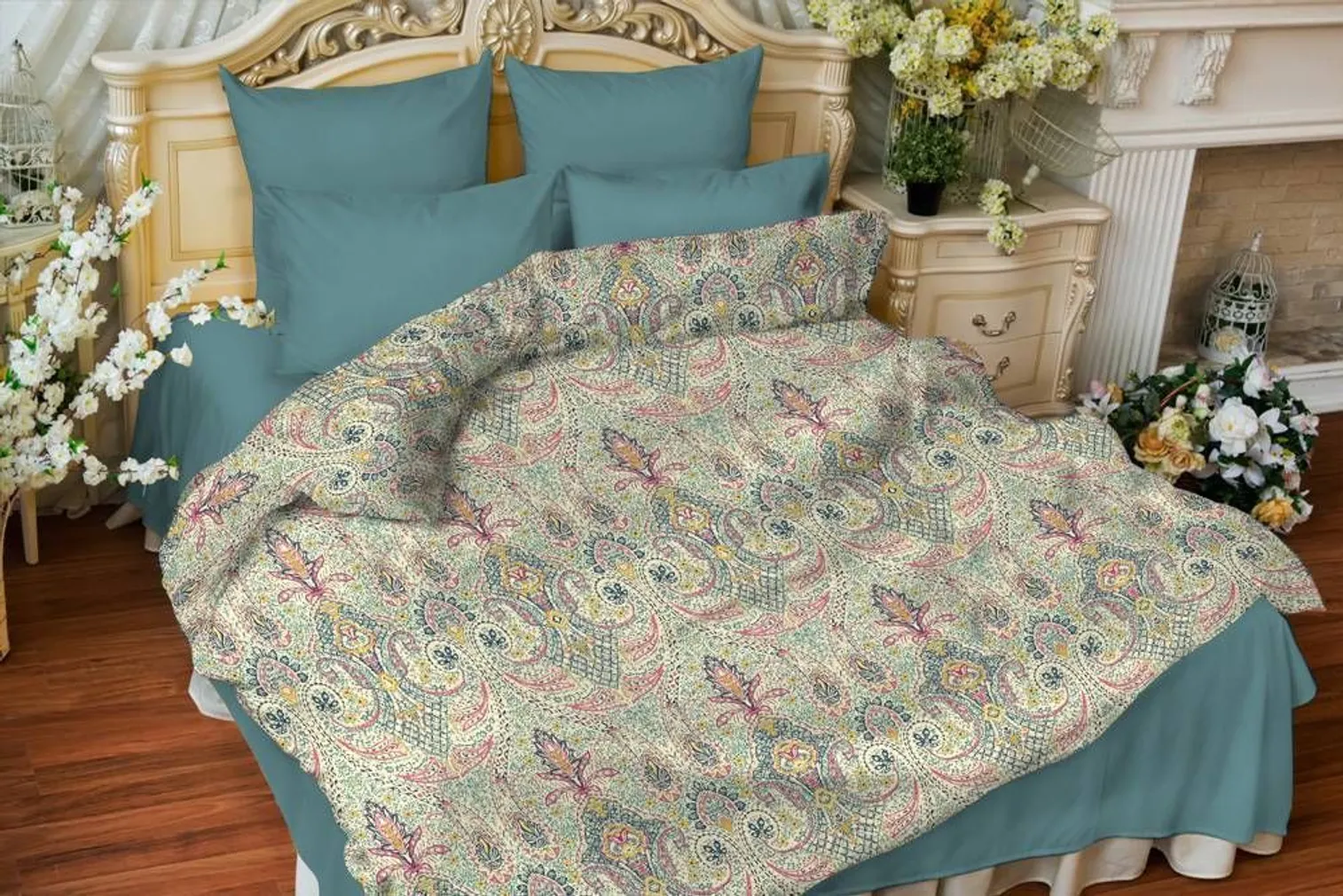 VOODILINA MUMBAY COORDINATE 220X240CM, 100% PV