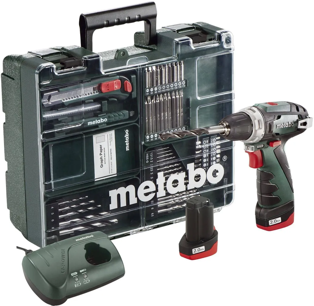 AKUTRELL METABO POWERMAXX BASIC 2X10,8V, TARVIKUTEGA