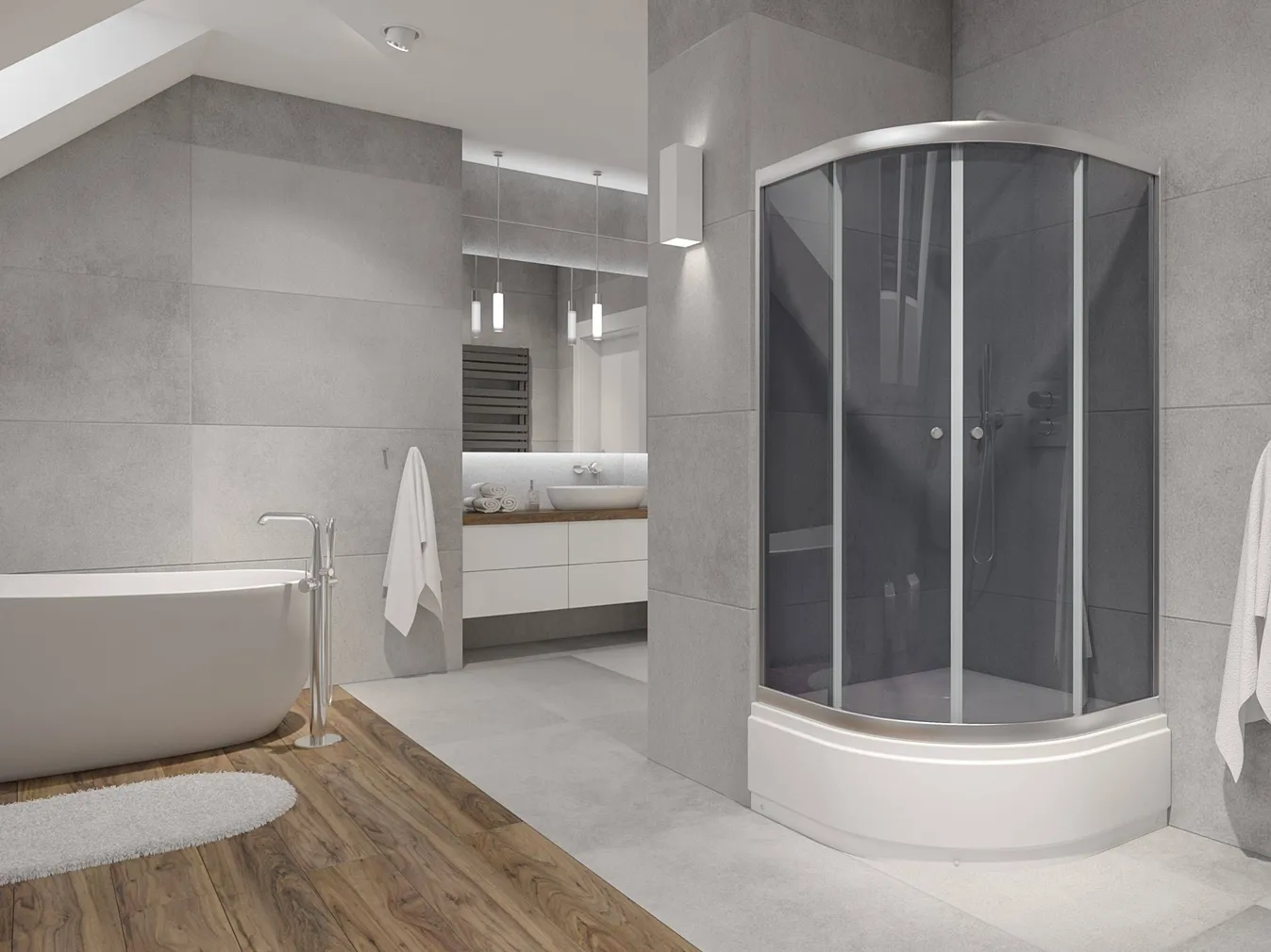 KÕRGE ALUSVANNIGA DUŠINURK BREEZZ F-122 90X90X37/197CM