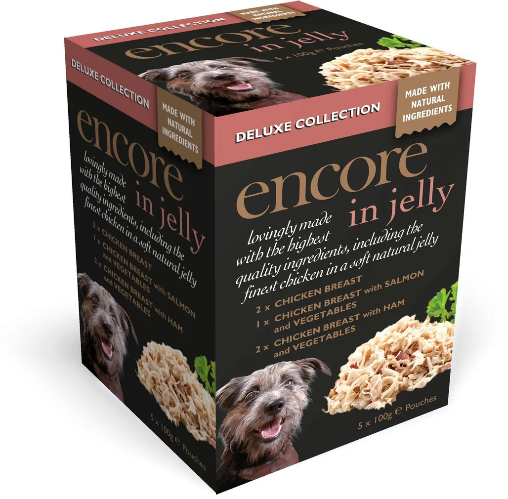 LEMMIKLOOMA PORTSIONPAKID KOERALE ENCORE DELUX 100G 5TK PAKIS