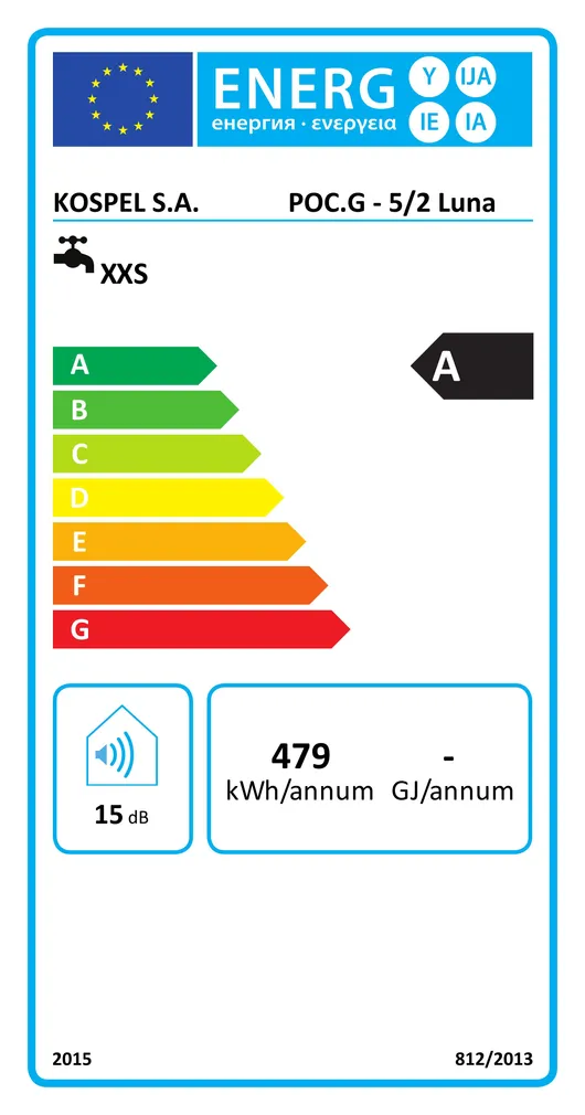 BOILER KOSPEL LUNA INOX G 5L VALAMU PEALE 2000W