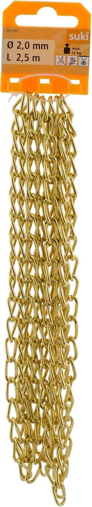 KEERUTATUD KETT SUKI FIGARO 2MMX2,5M MESSINGKATTEGA